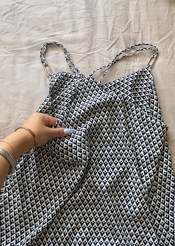 m Beden gri Renk Mango Gold detaylı kadın bluz pareo yazlık