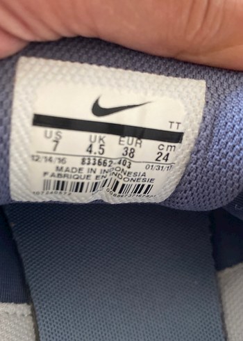 38 Beden gri Renk Orijinal Gri Bağcıklı Kadın Spor Ayakkabı