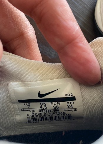 Beyaz Bağcıklı Nike Kadın Spor Ayakkabı - Görsel 4