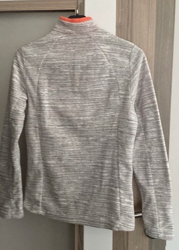 Kadın Gri Yarım Fermuarlı Sweatshirt - Görsel 3