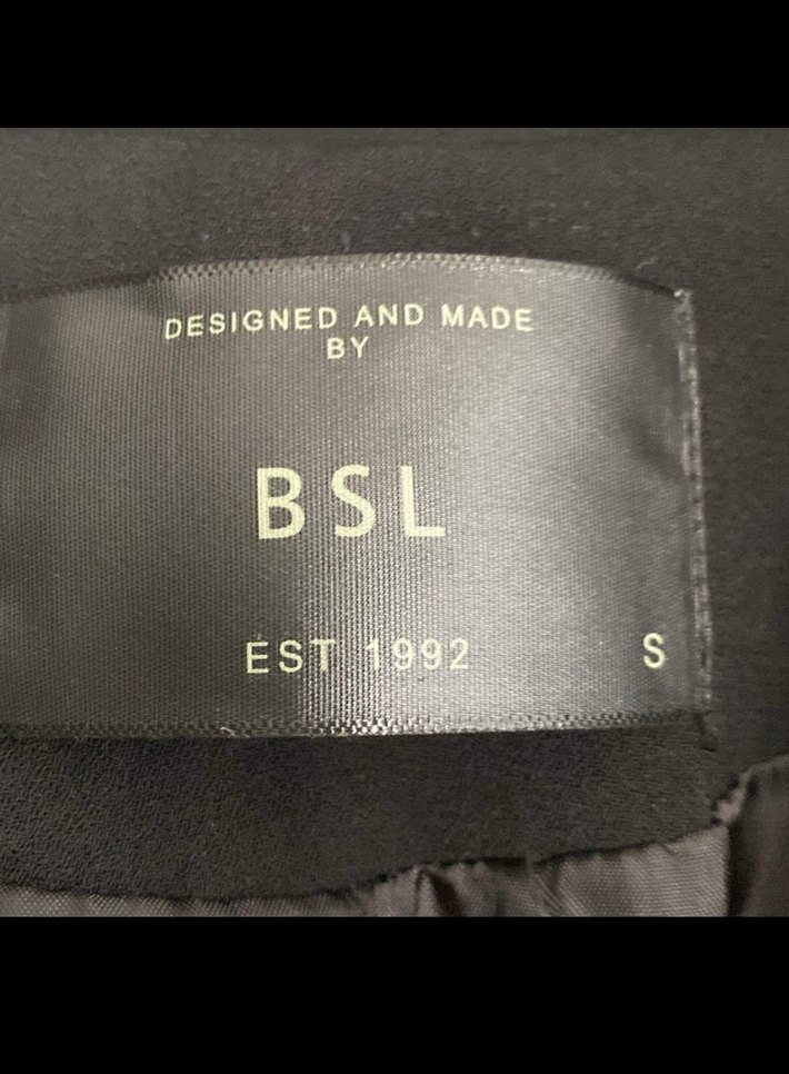 Siyah Midi Kadın Kemerli Ofis Kabanı - Görsel 3