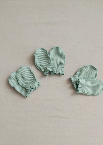 Pilili Turkuaz Bebek Eldiven - Görsel 2