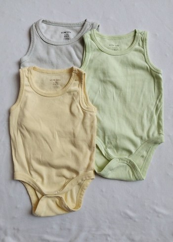 3'lü Pastel Renkli Bebek Atlet Body - Görsel 2