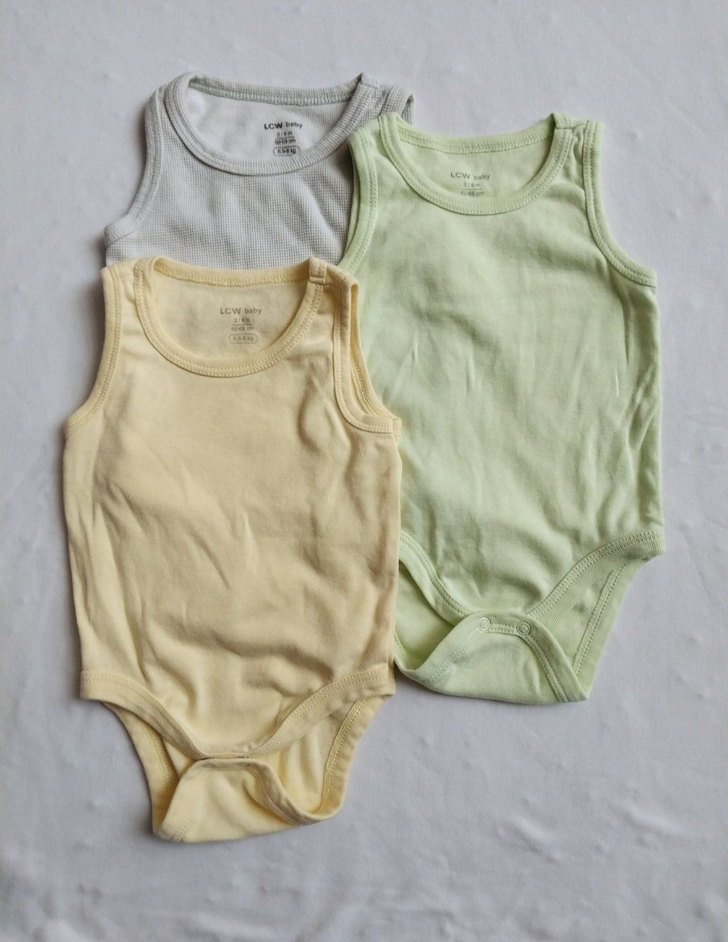 3'lü Pastel Renkli Bebek Atlet Body - Görsel 2