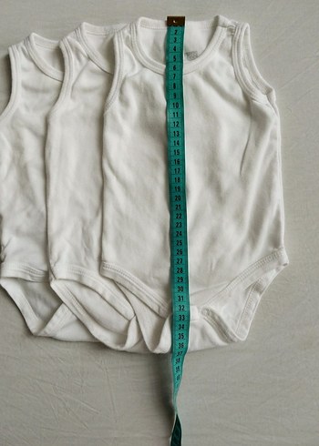 Beyaz Bebek Atlet Body 3'lü Paket - Görsel 3