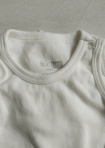 Beyaz Bebek Atlet Body 3'lü Paket - Görsel 2