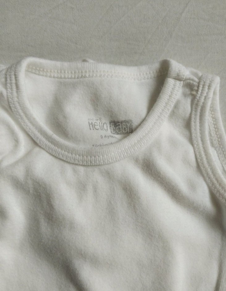 Beyaz Bebek Atlet Body 3'lü Paket - Görsel 2