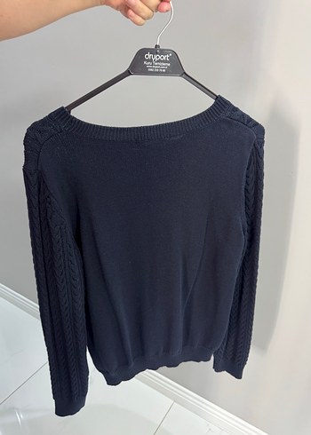 l Beden gri Renk H&M Gri Kadın Örgü Bisiklet Yaka Kazak