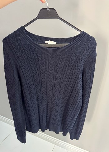 H&M Gri Kadın Örgü Bisiklet Yaka Kazak