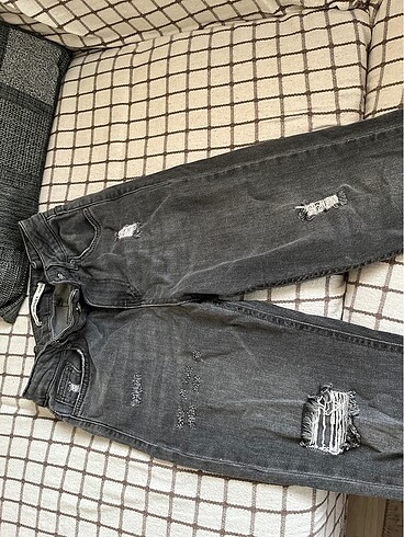 36 Beden gri Renk gri mom jean