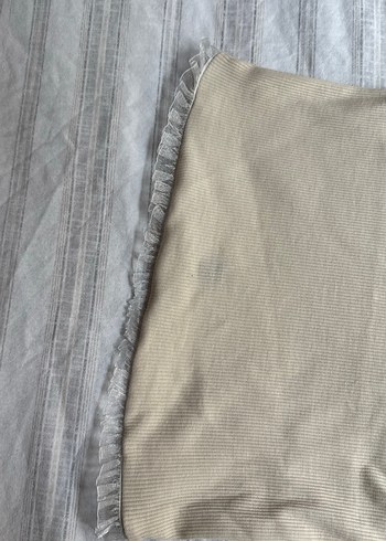 Fırfırlı straplez crop
