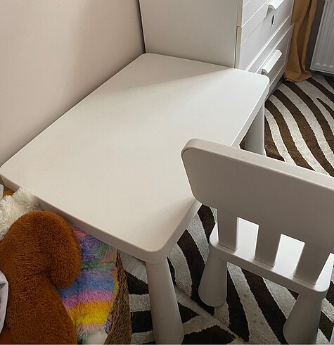 Beden beyaz Renk Ikea cocuk masa sandalye seti