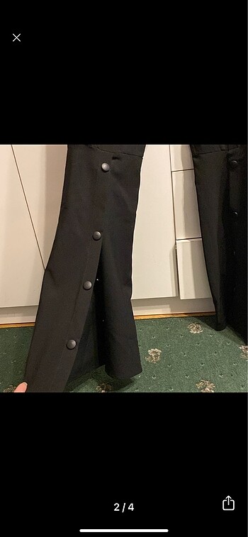 Diğer Paça detaylı ispanyol paça pantalon