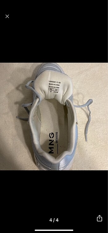 37 Beden mavi Renk Mango sneaker