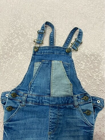 Mango Kids Kız çocuk kot salopet