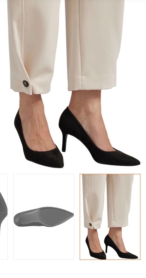 Siyah Süet Stiletto Kadın Topuklu - Görsel 4