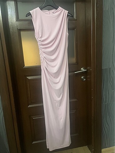 Zara Zara uzun drapeli elbise yeni sezon