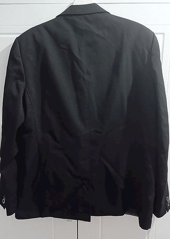 Diğer Siyah Erkek Düz Düğmeli Blazer Ceket