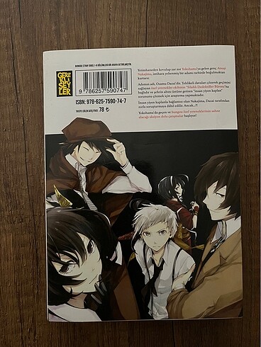  Bungou stray dogs 1. Cilt manga