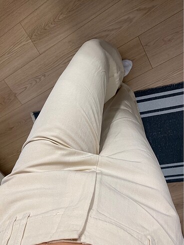 xs Beden camel Renk Zara krem pantolon