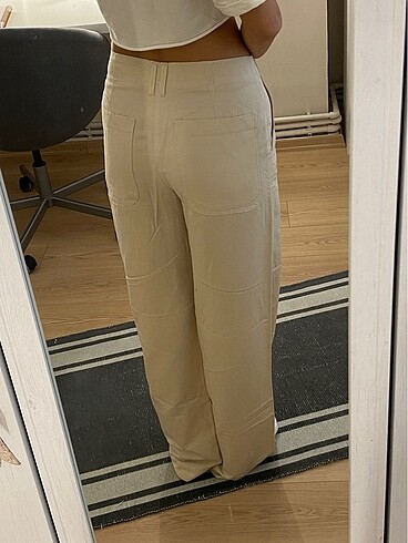 xs Beden Zara krem pantolon