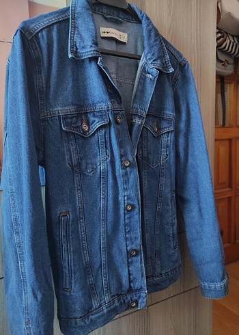 Koton Düğmeli Mavi Kadın Denim Ceket