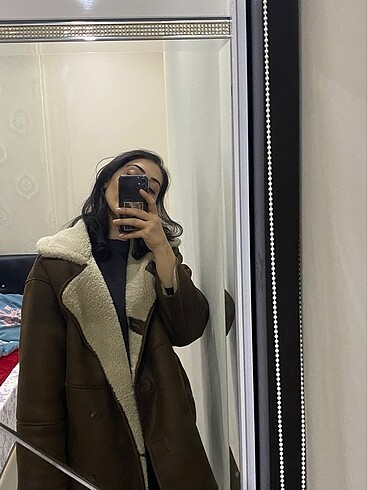 m Beden kahverengi Renk Stradivarius mont ceket