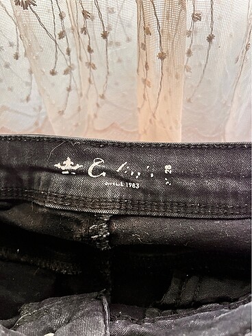 Colin's Colins siyah dar paça jean