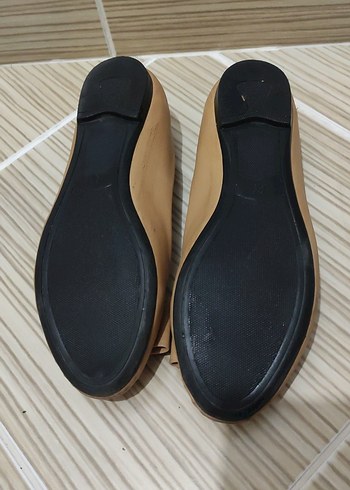 Bej Kadın Tokalı Blok Topuklu Babet - Görsel 3