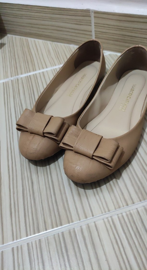 Bej Kadın Tokalı Blok Topuklu Babet - Görsel 2