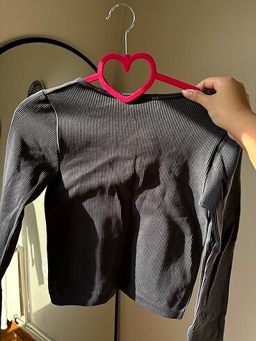 s Beden gri Renk Stradivarius dikişsiz tshirt