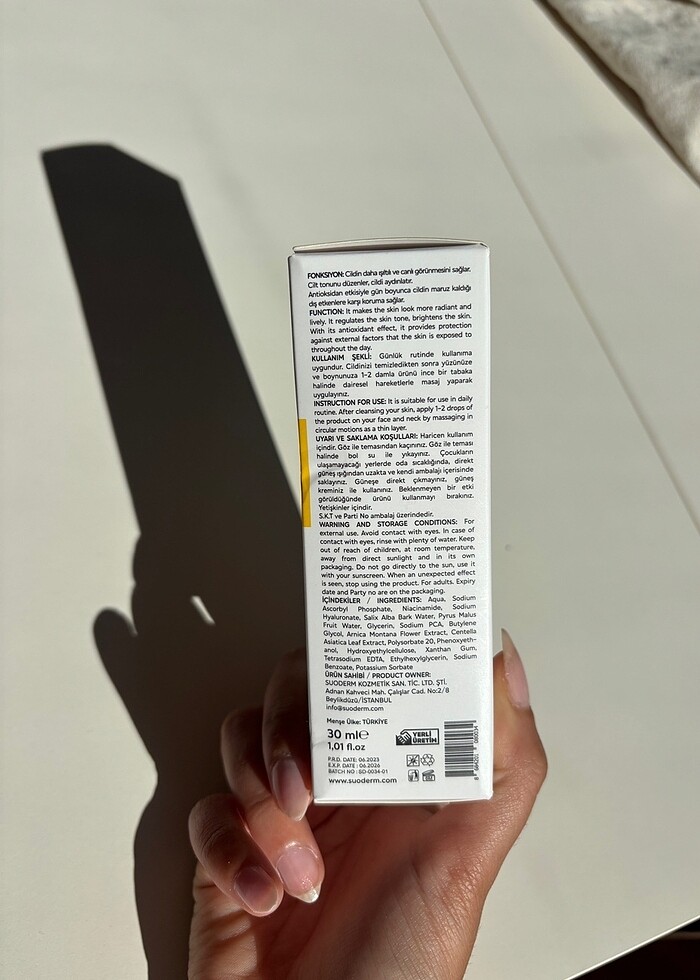 Suoderm c vitamini serum - Görsel 2