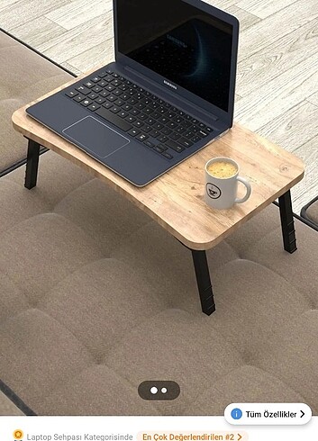 Laptop Sehpası Seyyar Kahvaltı Masası Katlanır Çalışma Sehpası A