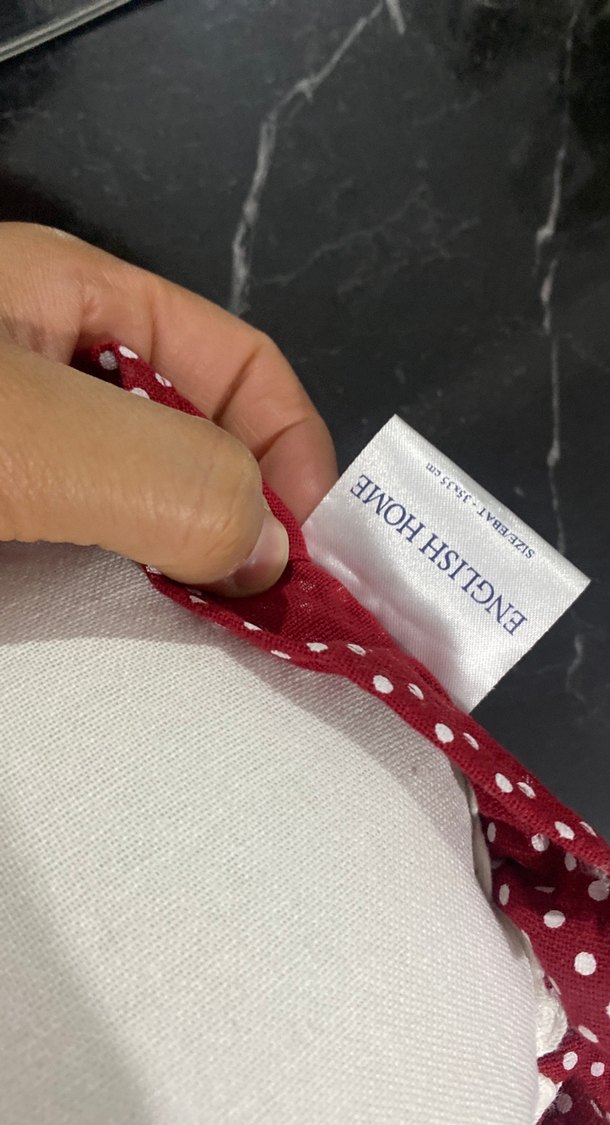 Bordo Nakışlı Kalp Yastık - Görsel 4