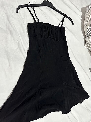 bershka siyah mini elbise