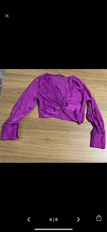 m Beden pembe Renk Orjinal Zara crop bluz