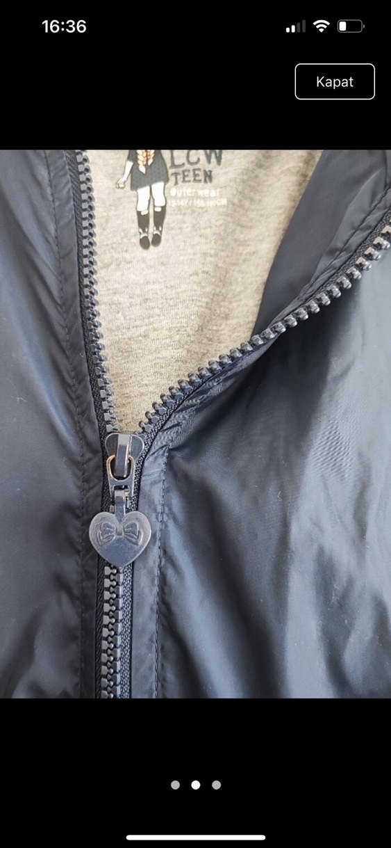 Düğmeli Uzun Mavi Kadın Yağmurluk - Görsel 2