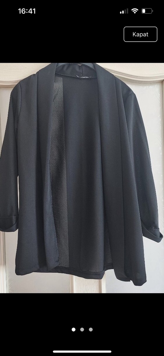 Dik Kesim Siyah Kadın Kumaş Pantolon - Görsel 2