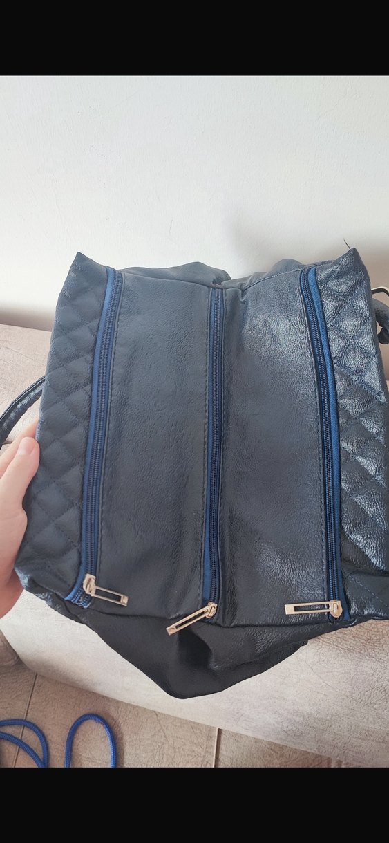 Klasik Siyah Deri Kadın Çanta - Görsel 3