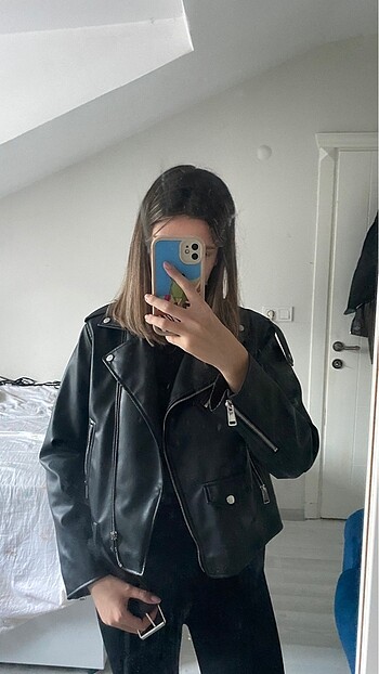 l Beden zara deri ceket