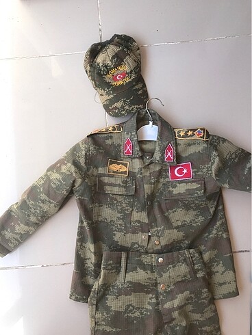 6 Yaş Beden Çocuk asker üniforma
