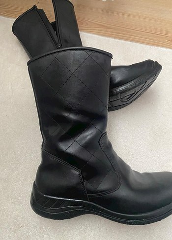 Siyah Gotik Tarzı Kadın Dolgu Topuklu Bot - Görsel 4