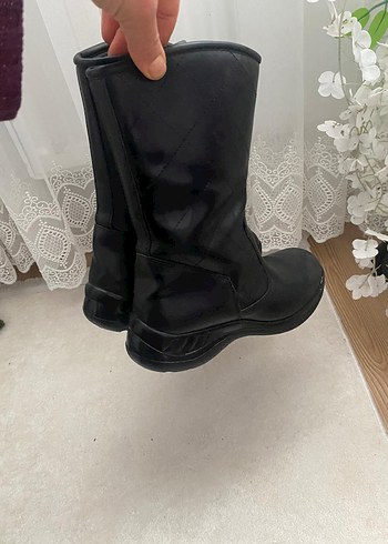 Siyah Gotik Tarzı Kadın Dolgu Topuklu Bot - Görsel 6