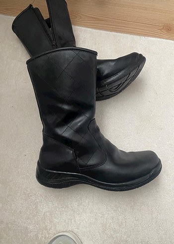 Siyah Gotik Tarzı Kadın Dolgu Topuklu Bot - Görsel 5