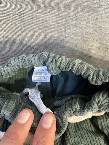 24-36 Ay Beden yeşil Renk Şifon pantolan