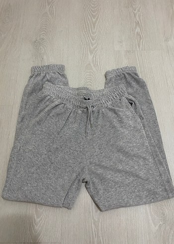 Ambar Gri Kadın Pamuklu Eşofman Altı - Görsel 2