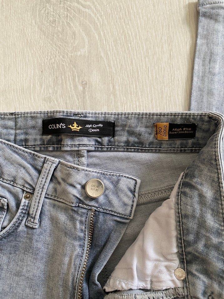 Colins Gri Denim Jean - Görsel 3