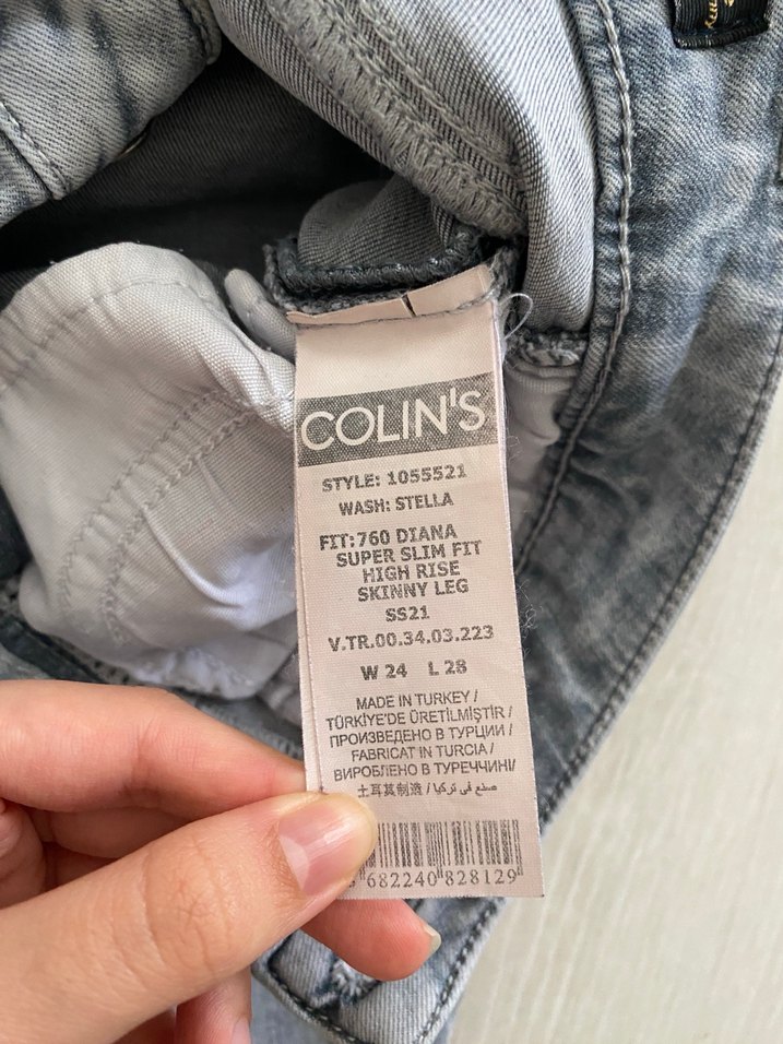 Colins Gri Denim Jean - Görsel 4