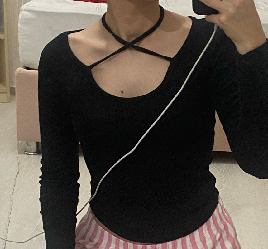 Addax Önü Çapraz Basic Bluz - Görsel 3