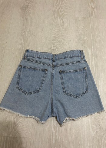 Addax Mavi Denim Mini Şort - Görsel 4